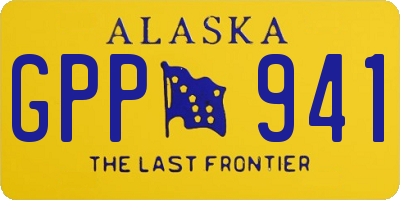 AK license plate GPP941