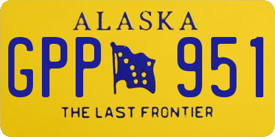 AK license plate GPP951