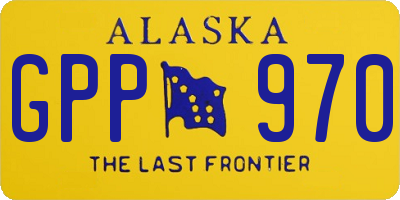 AK license plate GPP970