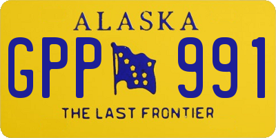 AK license plate GPP991
