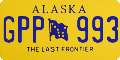 AK license plate GPP993