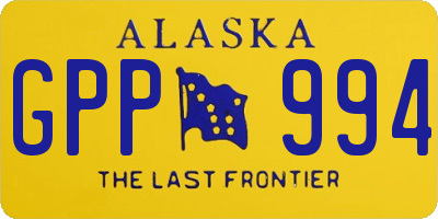 AK license plate GPP994