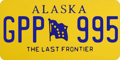 AK license plate GPP995