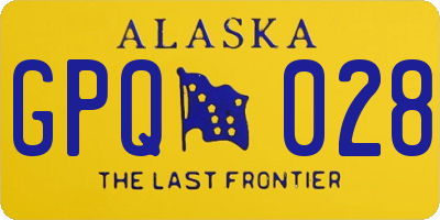 AK license plate GPQ028
