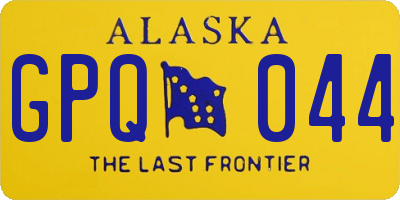 AK license plate GPQ044