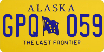 AK license plate GPQ059