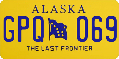 AK license plate GPQ069