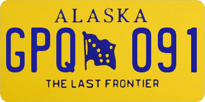 AK license plate GPQ091