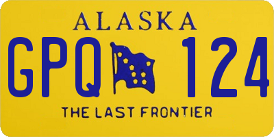 AK license plate GPQ124