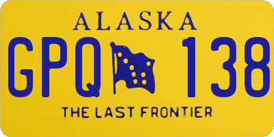 AK license plate GPQ138