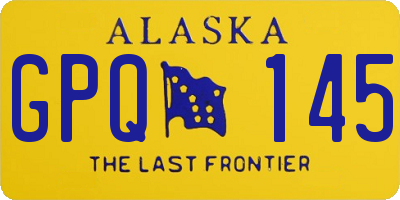 AK license plate GPQ145