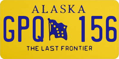 AK license plate GPQ156