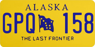 AK license plate GPQ158