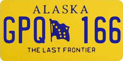 AK license plate GPQ166