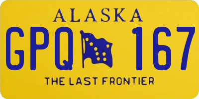 AK license plate GPQ167