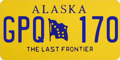 AK license plate GPQ170