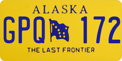 AK license plate GPQ172