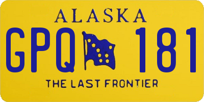 AK license plate GPQ181