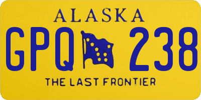 AK license plate GPQ238