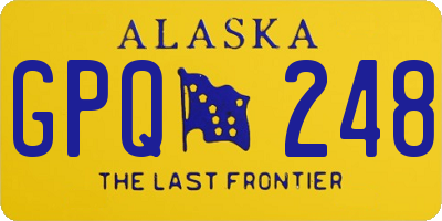 AK license plate GPQ248