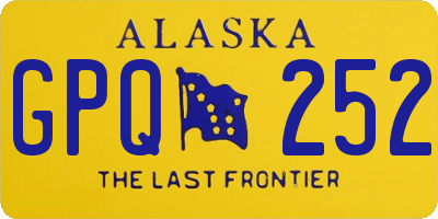 AK license plate GPQ252
