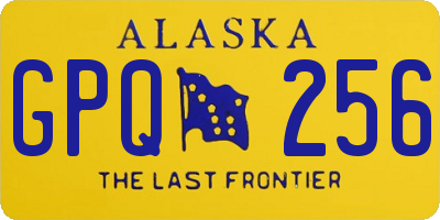 AK license plate GPQ256