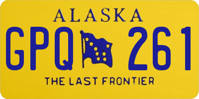 AK license plate GPQ261