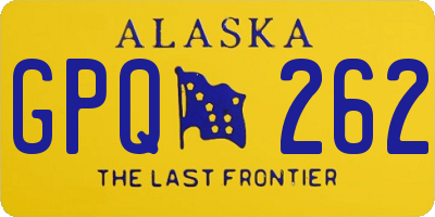 AK license plate GPQ262