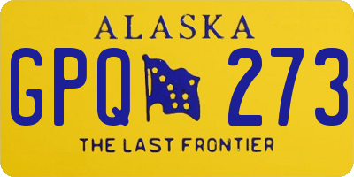AK license plate GPQ273