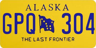 AK license plate GPQ304