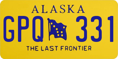 AK license plate GPQ331
