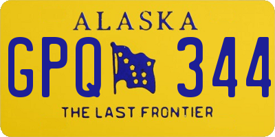 AK license plate GPQ344