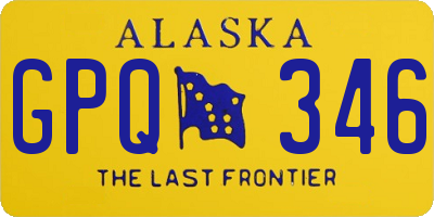 AK license plate GPQ346