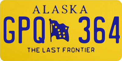 AK license plate GPQ364