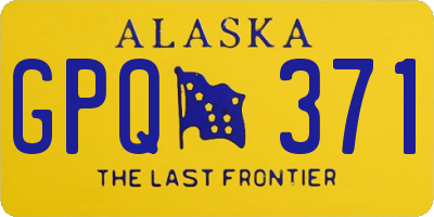 AK license plate GPQ371