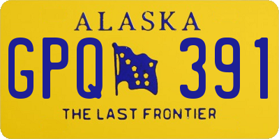 AK license plate GPQ391