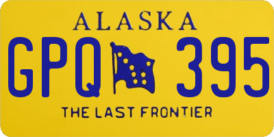 AK license plate GPQ395