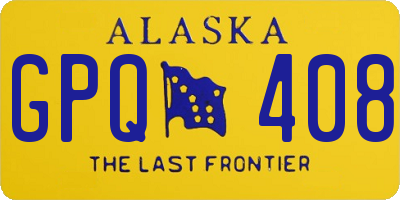 AK license plate GPQ408