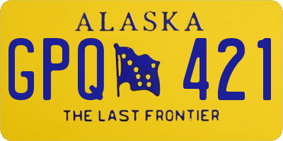 AK license plate GPQ421