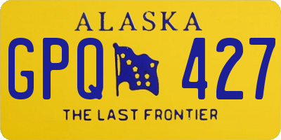 AK license plate GPQ427
