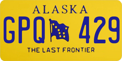 AK license plate GPQ429