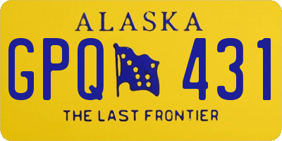 AK license plate GPQ431