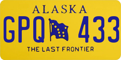 AK license plate GPQ433