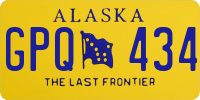 AK license plate GPQ434