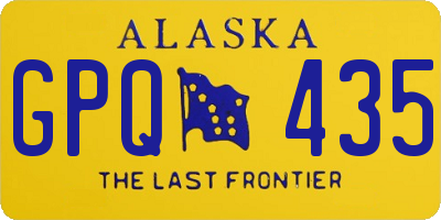 AK license plate GPQ435