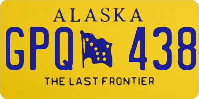 AK license plate GPQ438