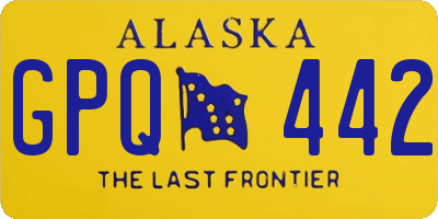 AK license plate GPQ442