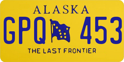AK license plate GPQ453