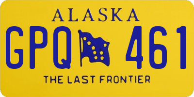 AK license plate GPQ461