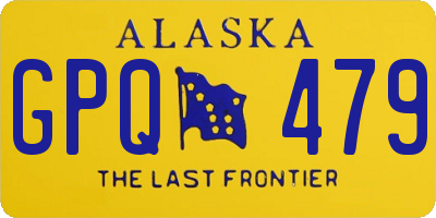 AK license plate GPQ479